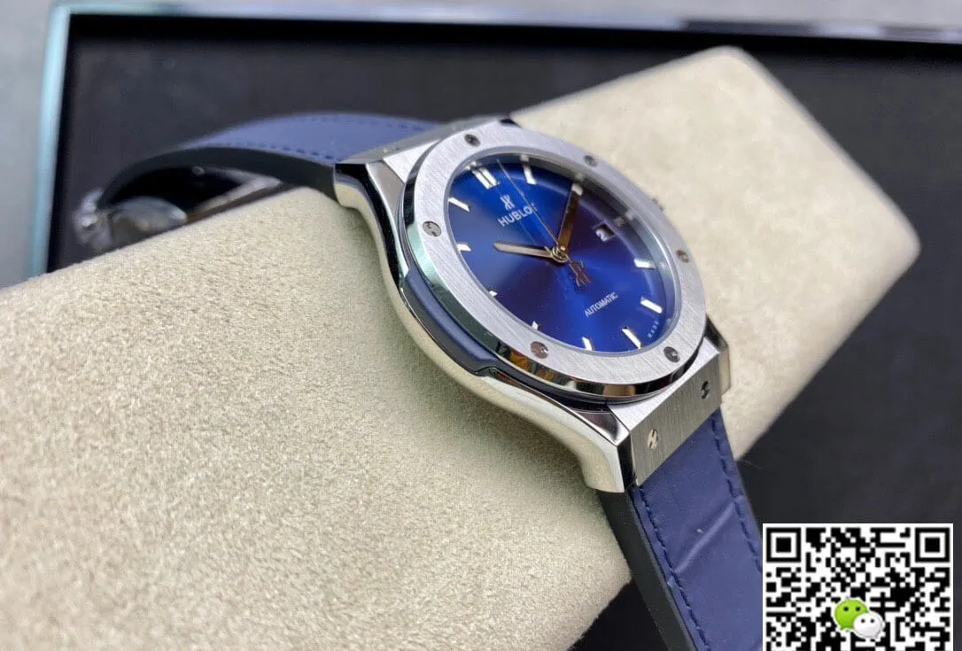 Hublot Classic Fusion 542.NX.7170.LR 42MM WWF Factory 1:1 Best Edition Replica Watch Blue Leather Strap